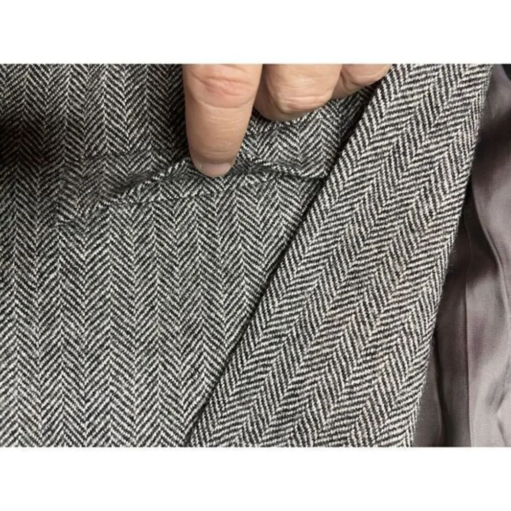 Lauren Ralph Lauren Sport‎ Coat Jacket Men 43 R Brown Tweed Wool Herringbone